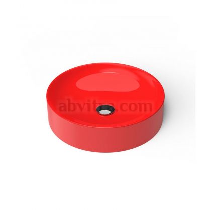 Червена мивка тип купа Lucente -  Гланц