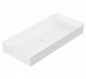 Тънкостенна мивка за плот Balance - Бял гланц 