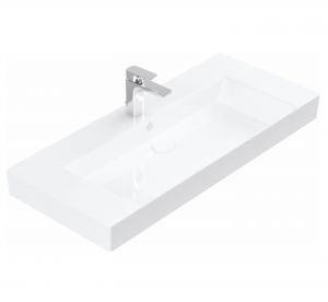 Мивка за баня върху плот Stance 100см - White