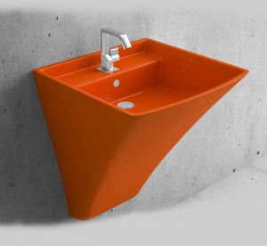 Оранжева мивка моноблок Loop 