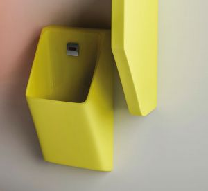 Писоар с вградена фотоклетка Square - Жълт 