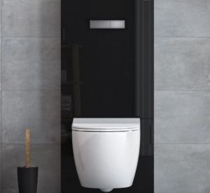 Външна структура Vitrus за конзолна тоалетна - Черен  