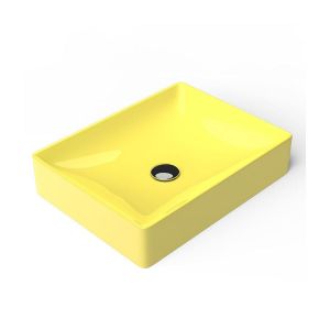 Мивка тип купа Square - Жълт гланц