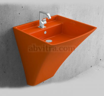 Оранжева мивка моноблок Loop 