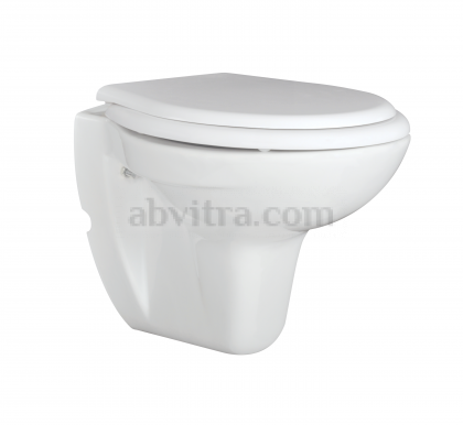 Висяща тоалетна чиния Carmina 48см - Бял гланц