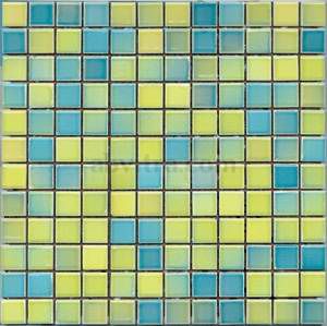 Жълто синя мозайка 2,5х2,5см Color Line Mix Yellow-Blue