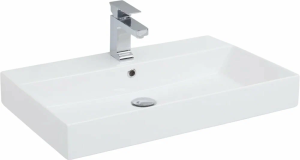 Мивка за баня върху плот Stance 70см - Бял гланц 