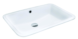 Правоъгълна мивка за вграждане под плот за баня Star