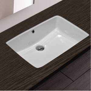 Правоъгълна мивка за вграждане под плот за баня Star