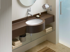 Овална мивка за вграждане под плот за баня Arkitekt