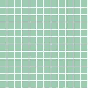 Зелена керамична мозайка 2,5х2,5см RAL 140 70 20 Dew Green Matt
