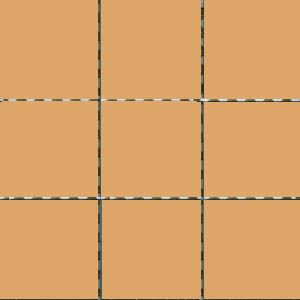 Жълта керамична мозайка 10х10см RAL 060 70 40 Caramel Matt 